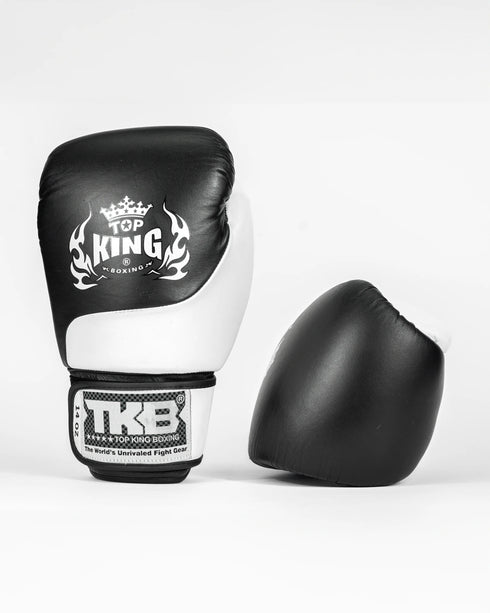 Guantes de Boxeo/Thai Boxing TOPKING Power negro blanco