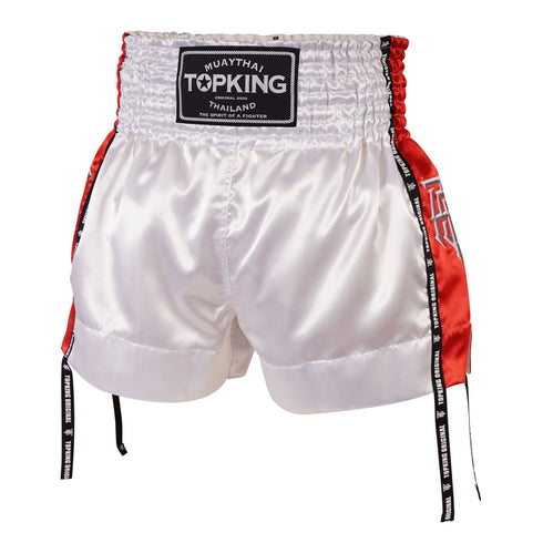 SHORT/PANTALON THAI/KICK TOPKING BLANCO/ROJO 201RD