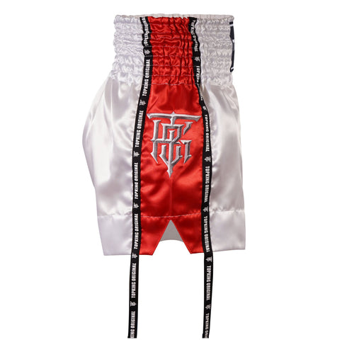 SHORT/PANTALON THAI/KICK TOPKING BLANCO/ROJO 201RD