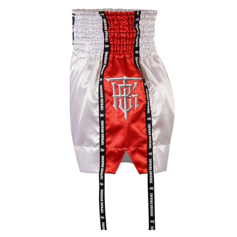 SHORT/PANTALON THAI/KICK TOPKING BLANCO/ROJO 201RD