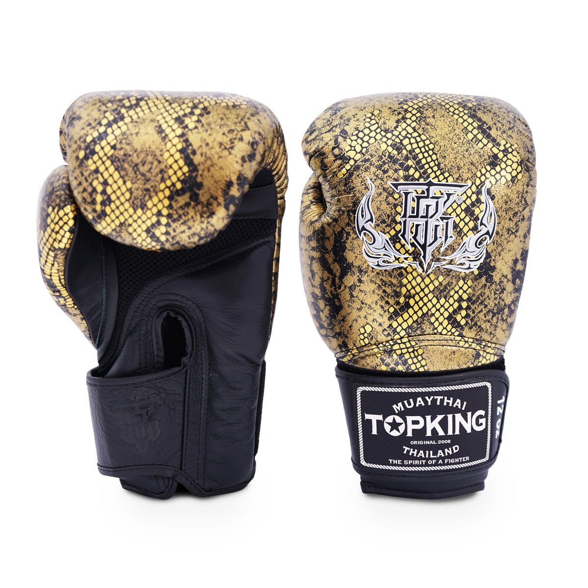 Guantoni Da Boxe Thaismai Pelle Muay Thai - Design Serpente Rosso - Kick Boxing